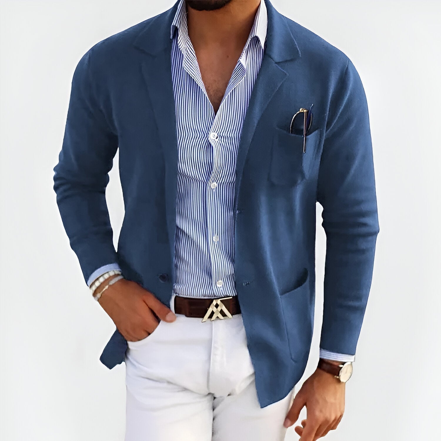 Blazer homme coupe classique avec style élégant parfait pour les occasions et tenues formelles