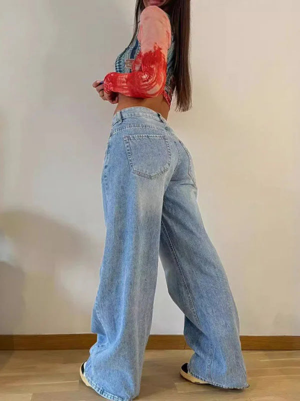 Pantalon large et ample pour femme, style tendance et confortable pour tous les jours