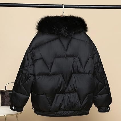 Veste élégante avec col en fourrure pour les jours froids