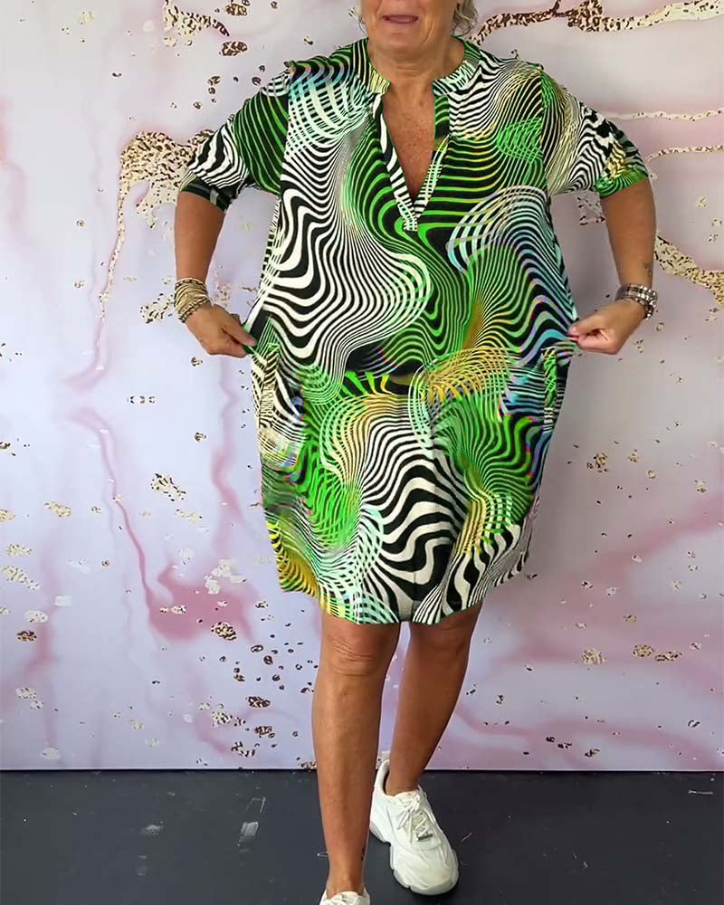 Robe Clara à imprimé coloré