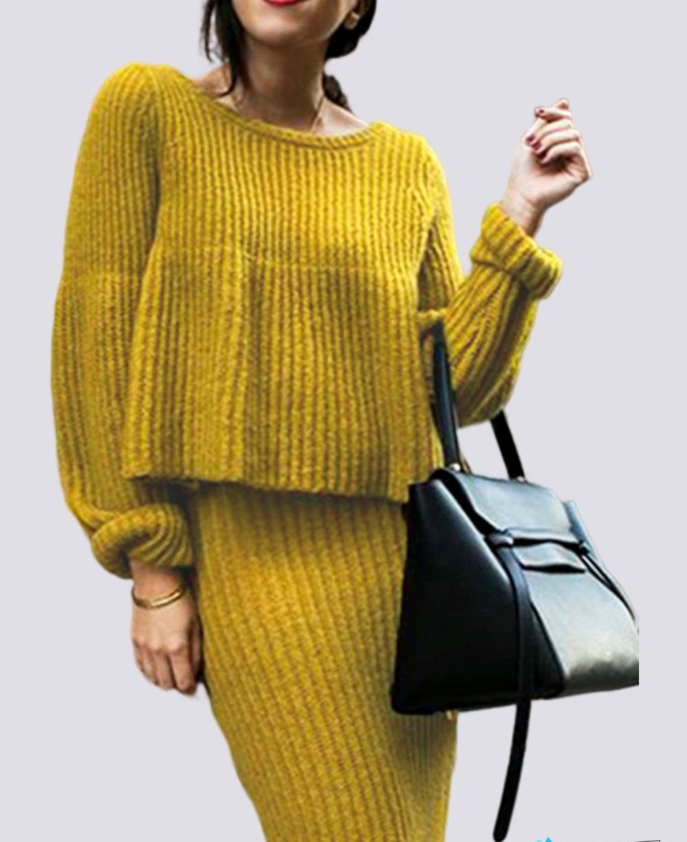 Pull à Col Rond à Manches Longues pour Femmes – Parfait pour l'Automne