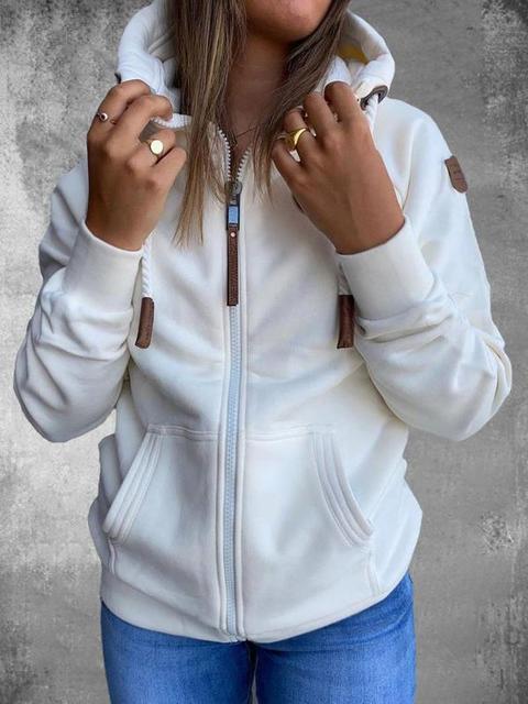 Sweat à capuche zippé confortable pour les actifs et élégants