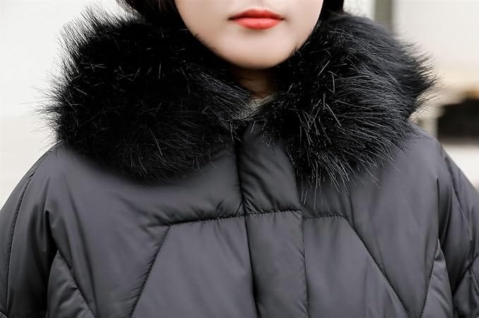 Veste élégante avec col en fourrure pour les jours froids