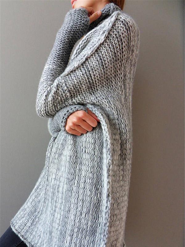 Pull Femme Col Haut Tricoté - Mode et Confort