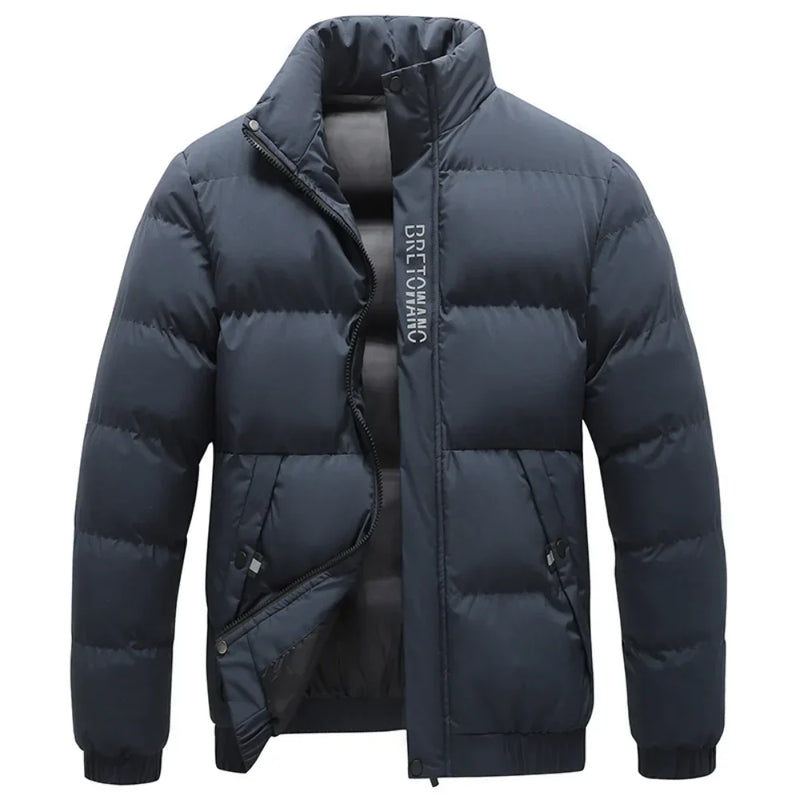Manteau d'hiver pour homme avec col raffiné et style intemporel