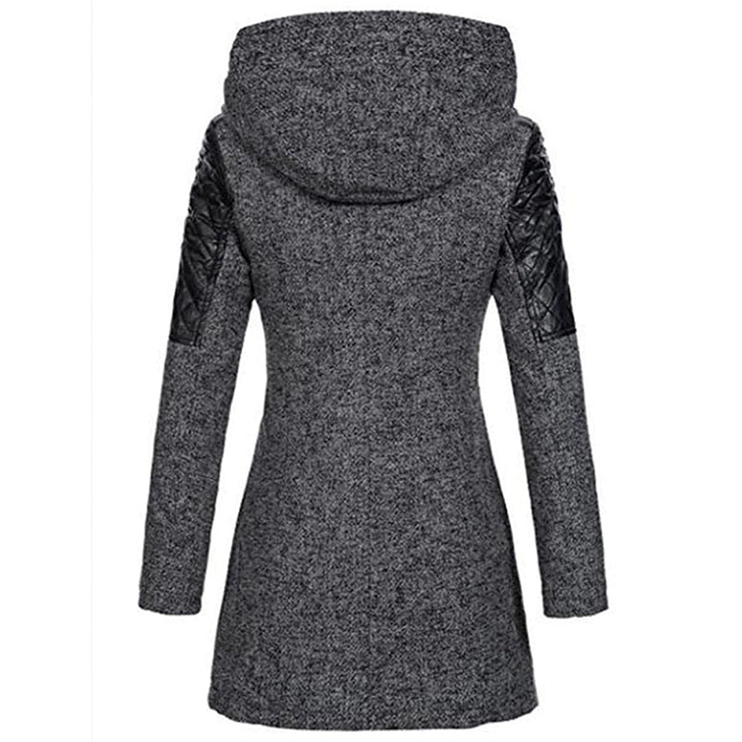 Manteau d'hiver pour femme avec conception moderne et grande capuche