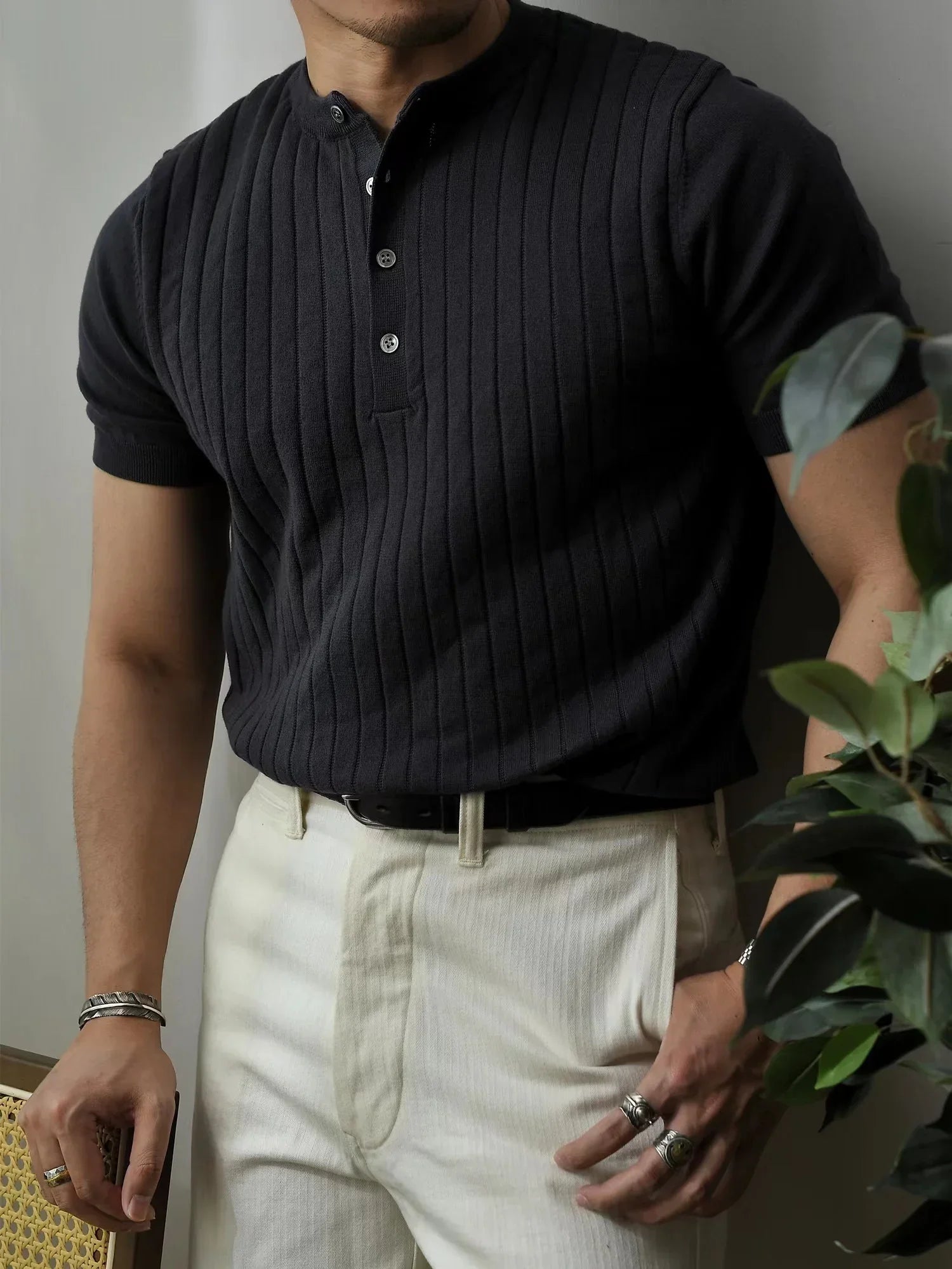 T-shirt Vintage Homme Été - Style Décontracté et Professionnel