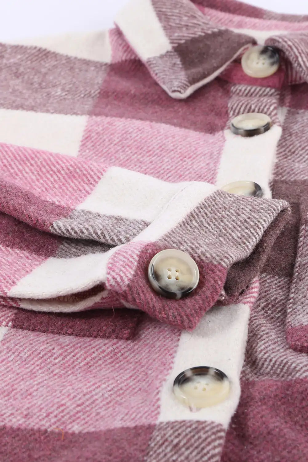Veste à Carreaux en Bloque de Couleurs Kaki pour un Style d'Hiver Sans Effort