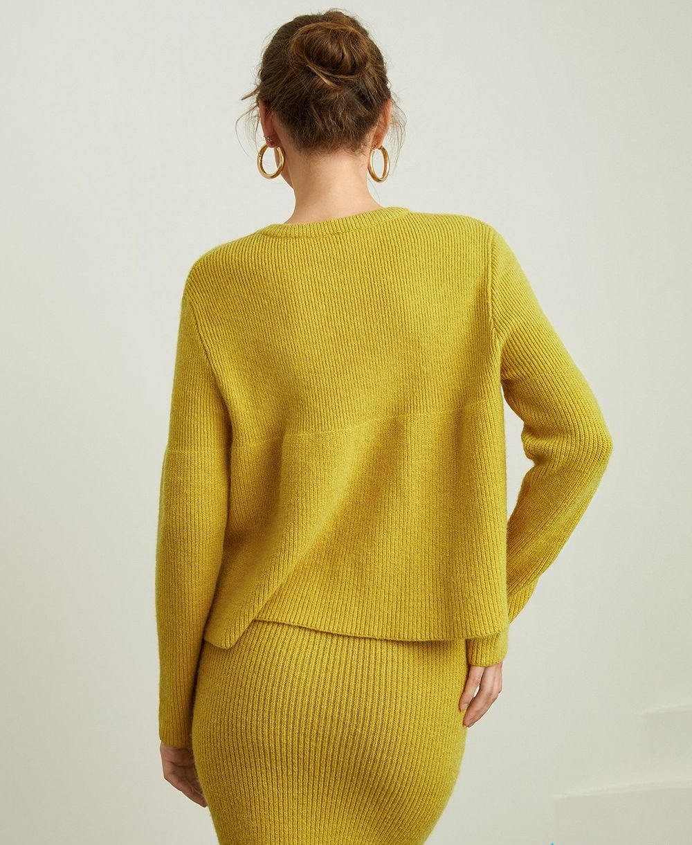 Pull à Col Rond à Manches Longues pour Femmes – Parfait pour l'Automne