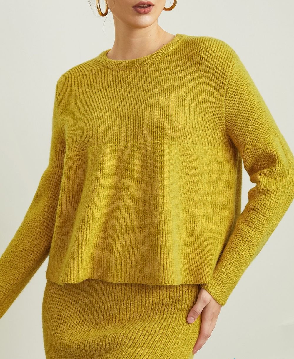 Pull à Col Rond à Manches Longues pour Femmes – Parfait pour l'Automne