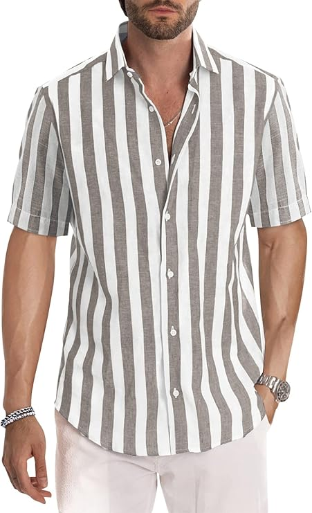 Hugo - Chemise Décontractée à Manches Courtes pour Homme