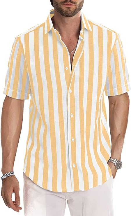 Hugo - Chemise Décontractée à Manches Courtes pour Homme