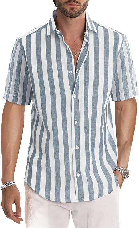 Hugo - Chemise Décontractée à Manches Courtes pour Homme