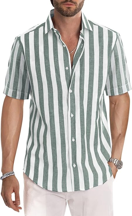 Hugo - Chemise Décontractée à Manches Courtes pour Homme
