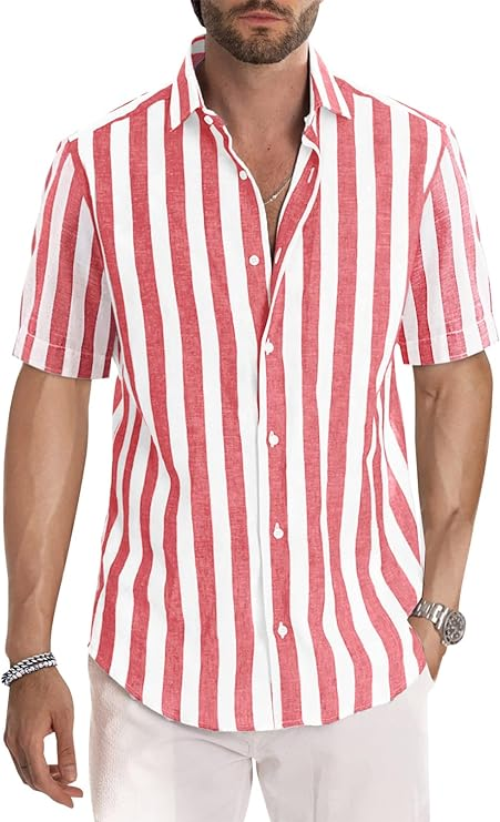 Hugo - Chemise Décontractée à Manches Courtes pour Homme