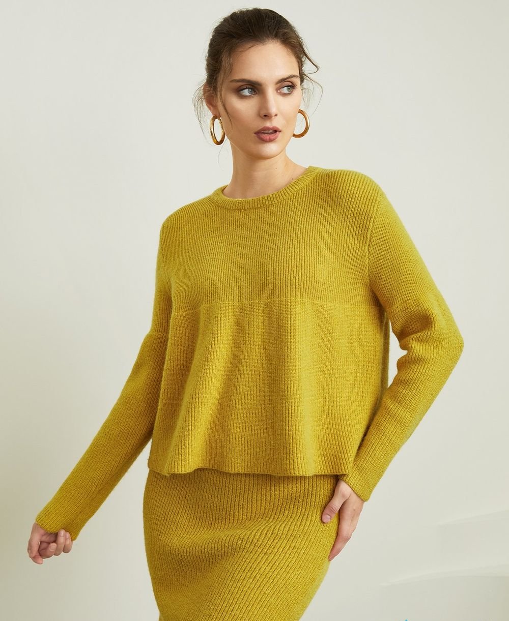 Pull à Col Rond à Manches Longues pour Femmes – Parfait pour l'Automne