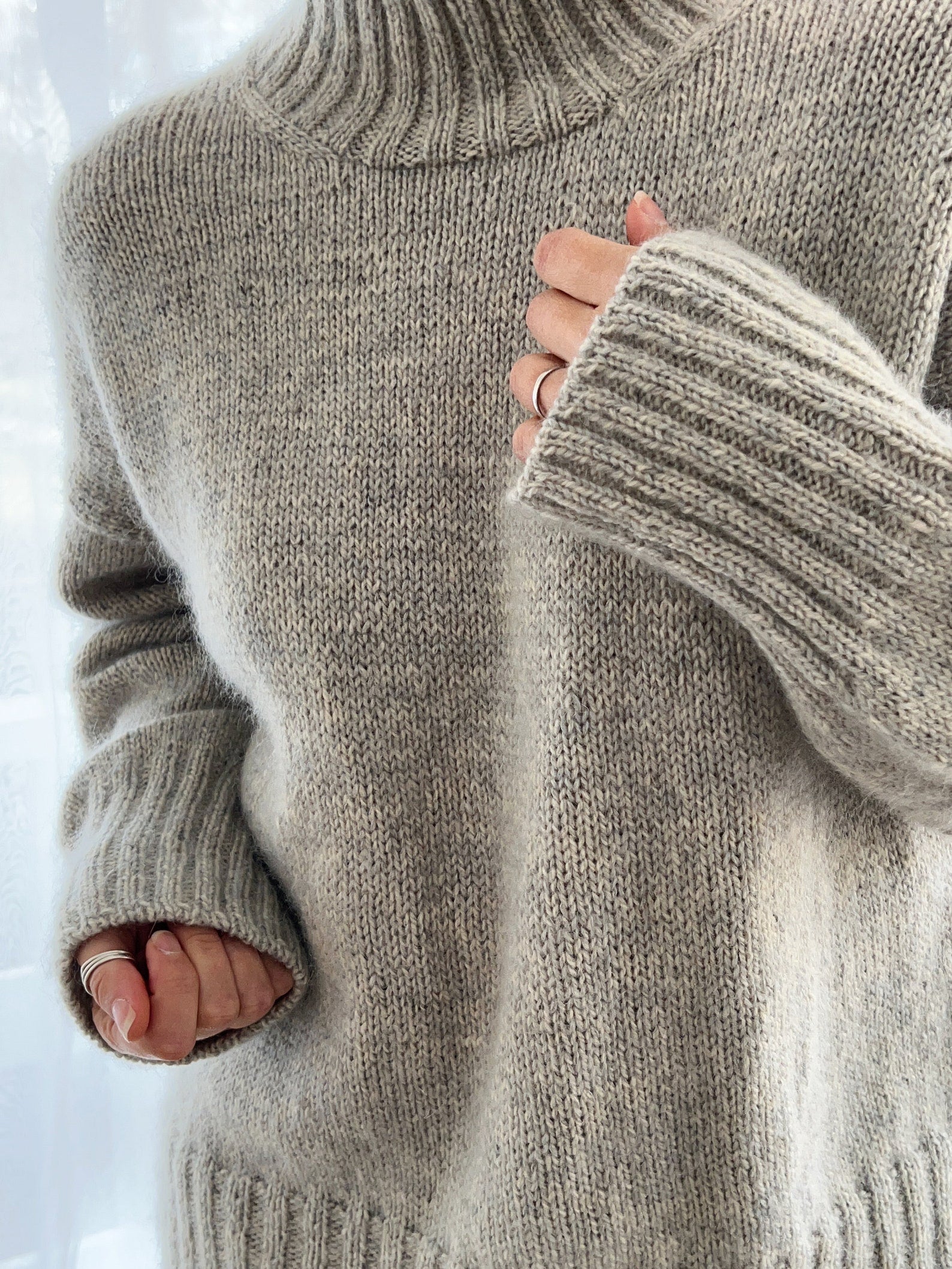Patron de Pull à Motif Tissé, Pull à Tricoter de Haut en Bas