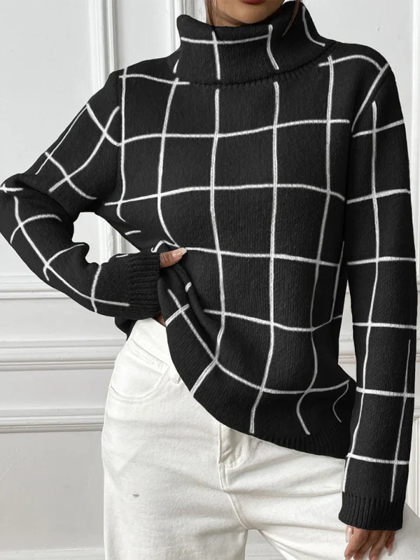Pull à Col Roulé pour Femmes - Parfait pour l'Automne et l'Hiver