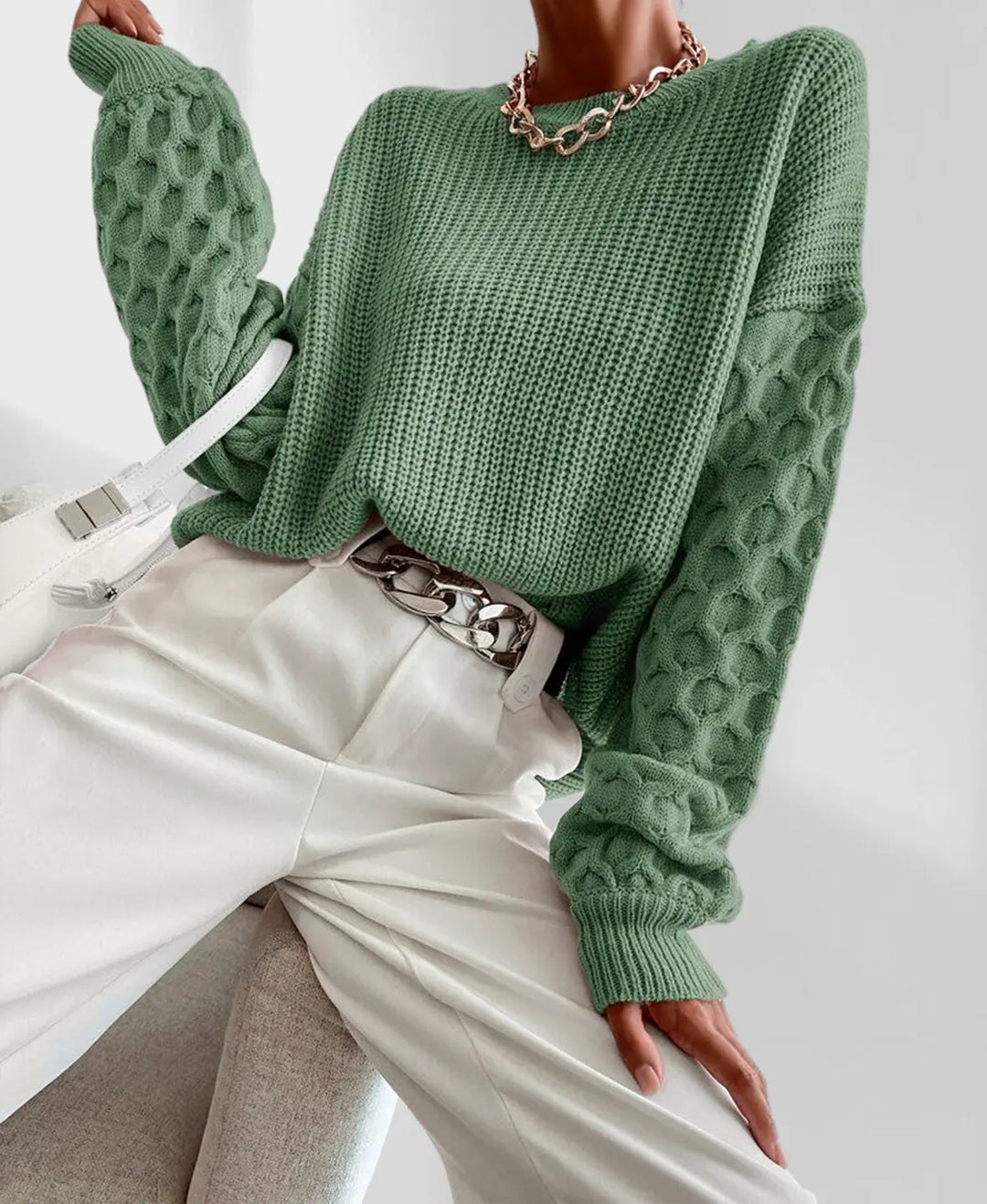 Pull tendance pour femme avec manches au design unique