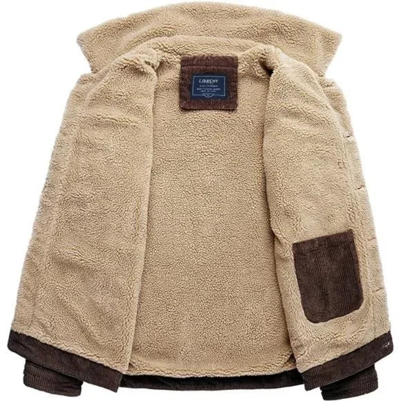 Veste Trucker Doublée pour Homme - Manteau Épais et Chaud pour l'Hiver