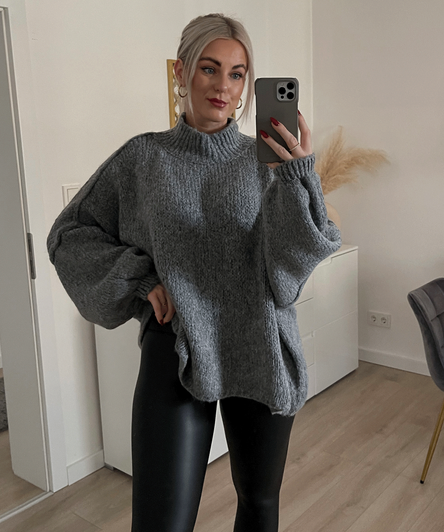 Pull Oversize Écru - Sweater Confortable pour un Style Décontracté
