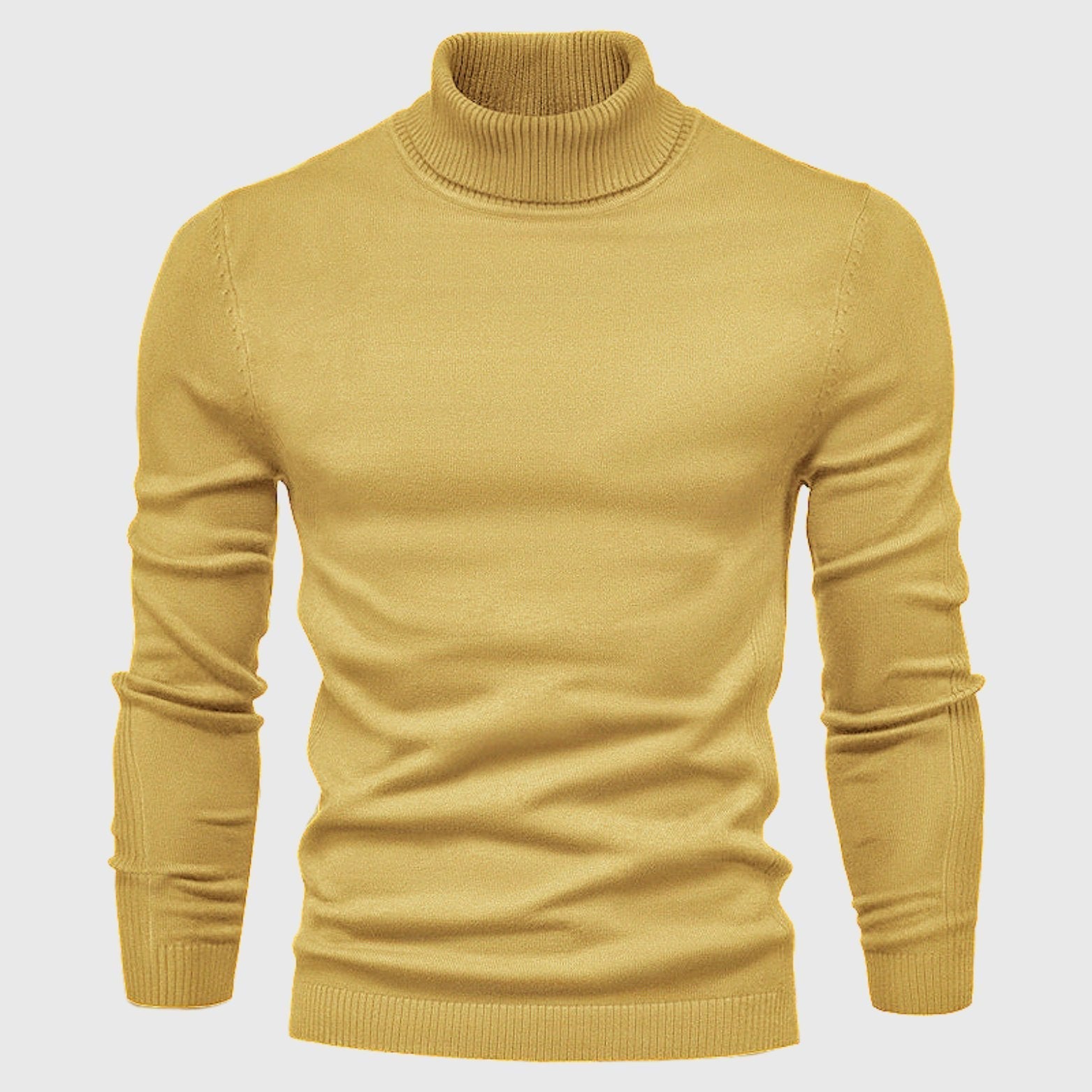 Pull Col Roulé Classique et Élégant pour Homme