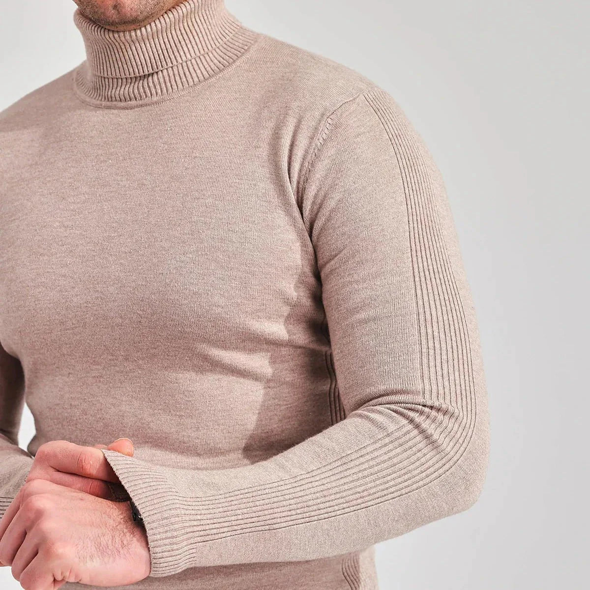 Pull Col Roulé Classique et Élégant pour Homme