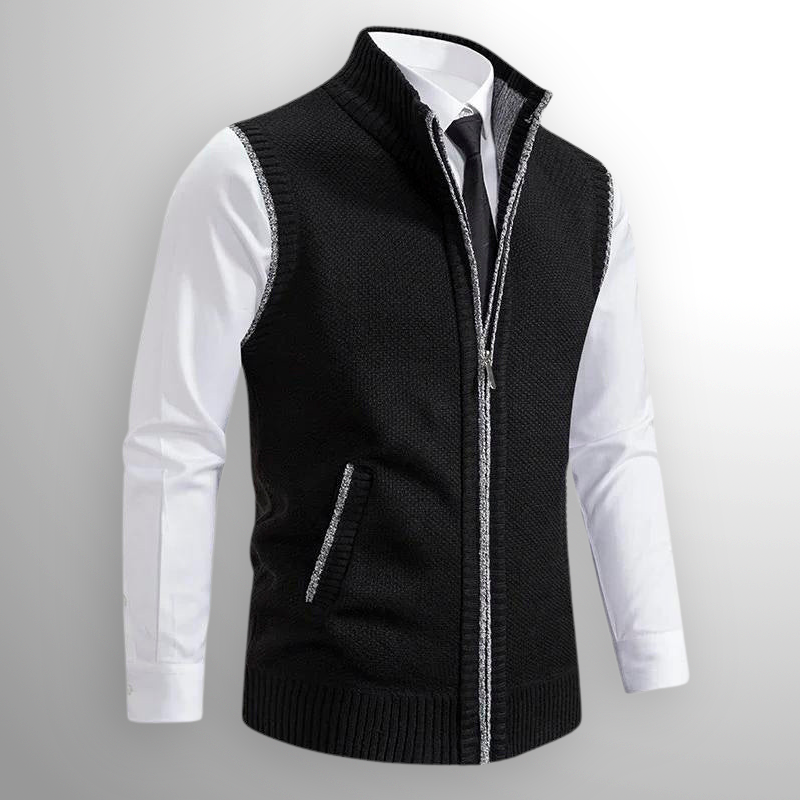 Gilet zippé homme sans manches avec design pratique et élégant
