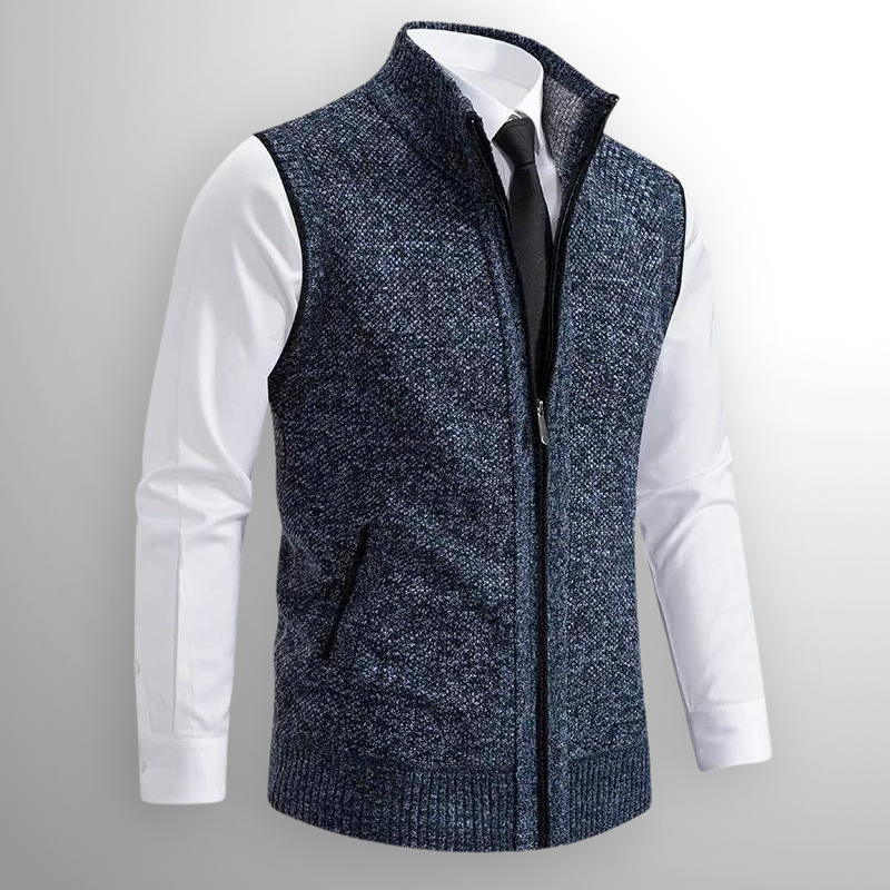 Gilet zippé homme sans manches avec design pratique et élégant