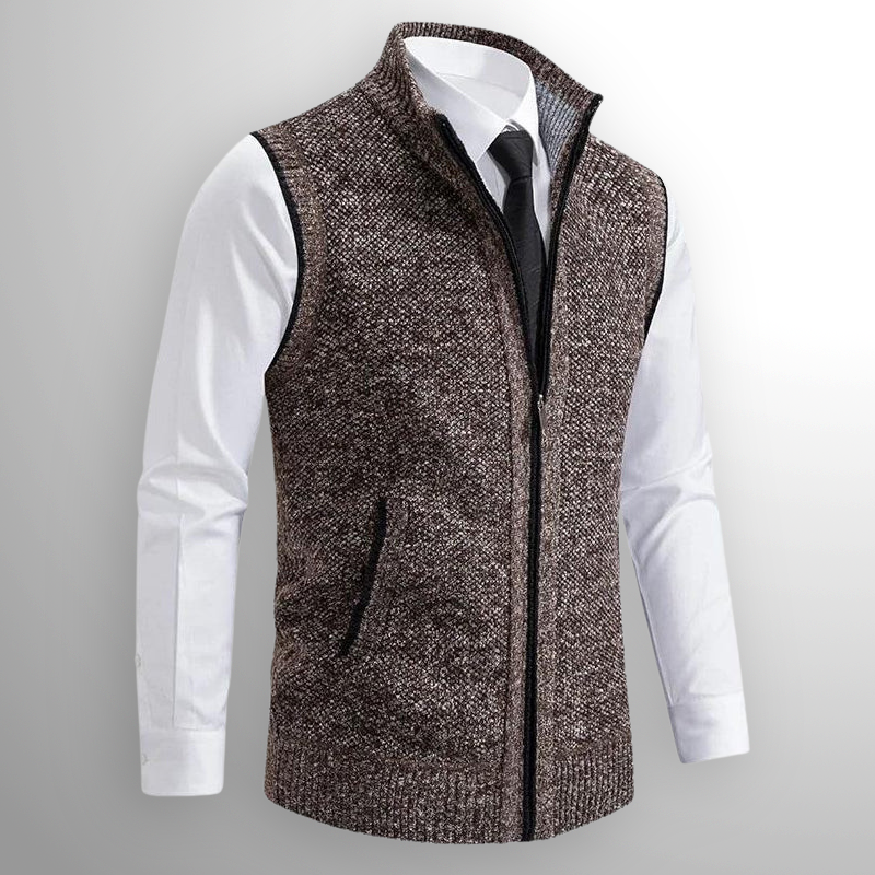 Gilet zippé homme sans manches avec design pratique et élégant