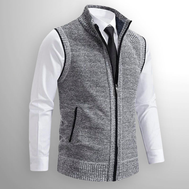 Gilet zippé homme sans manches avec design pratique et élégant