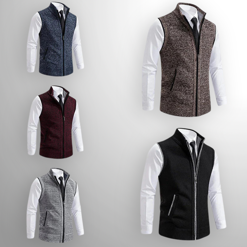 Gilet zippé homme sans manches avec design pratique et élégant