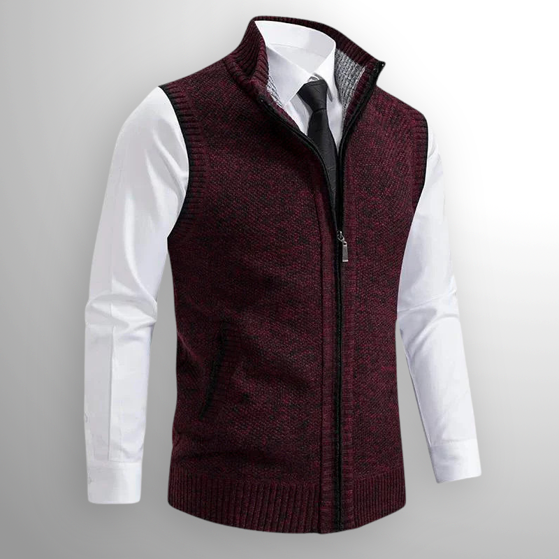 Gilet zippé homme sans manches avec design pratique et élégant