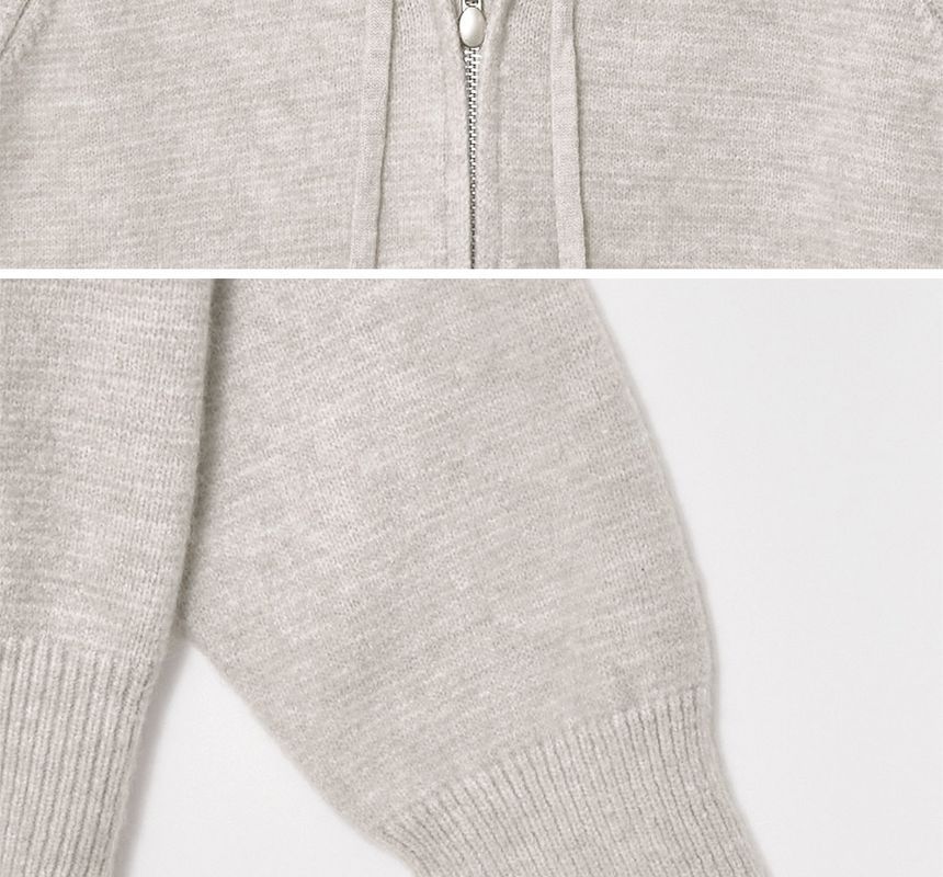 Hoodie Tricot à Zipper - Confortable pour un Style Décontracté