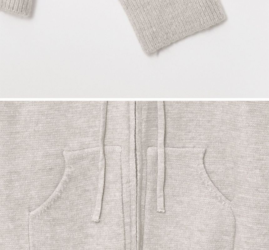 Hoodie Tricot à Zipper - Confortable pour un Style Décontracté