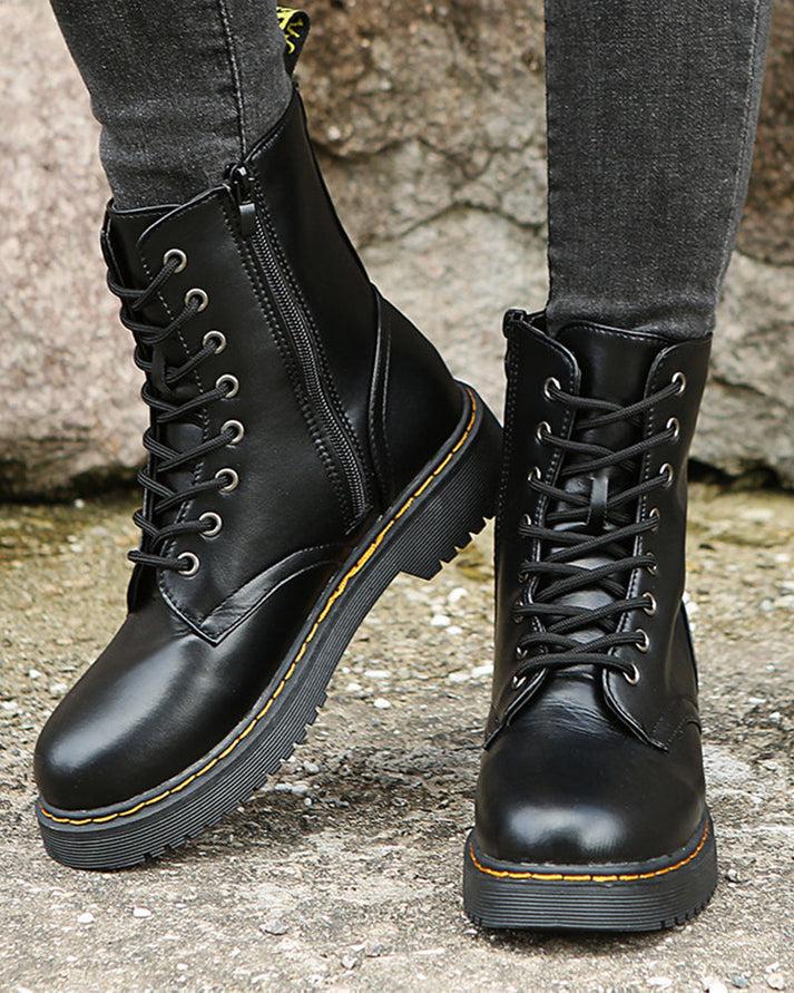 Bottines Stylées pour Femme avec Fermeture à Lacets Tendances