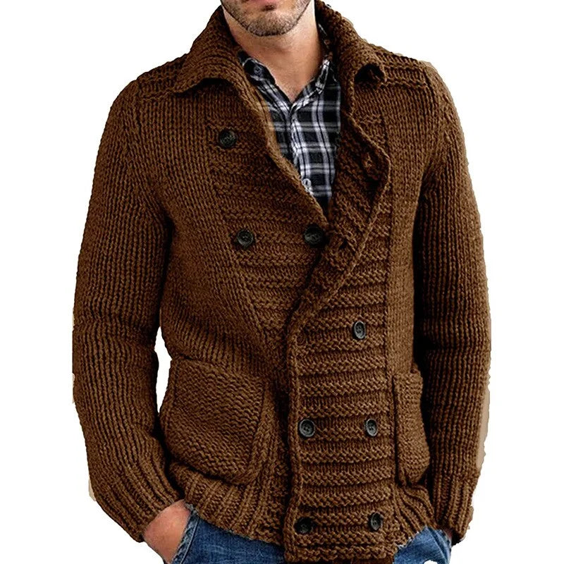 Cardigan d'Automne pour Homme – Veste Tricotée informele avec Boutons