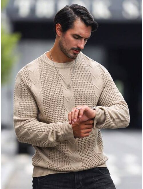 Pull pour Homme en Câbles Solides - Design Classique