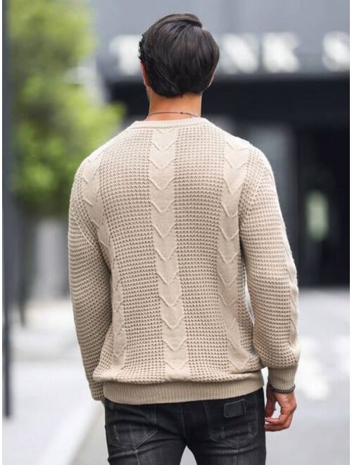 Pull pour Homme en Câbles Solides - Design Classique