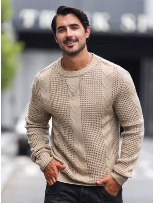 Pull pour Homme en Câbles Solides - Design Classique