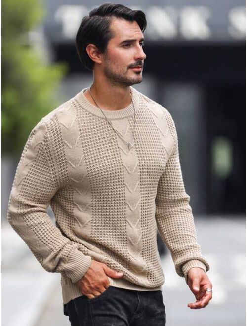 Pull pour Homme en Câbles Solides - Design Classique