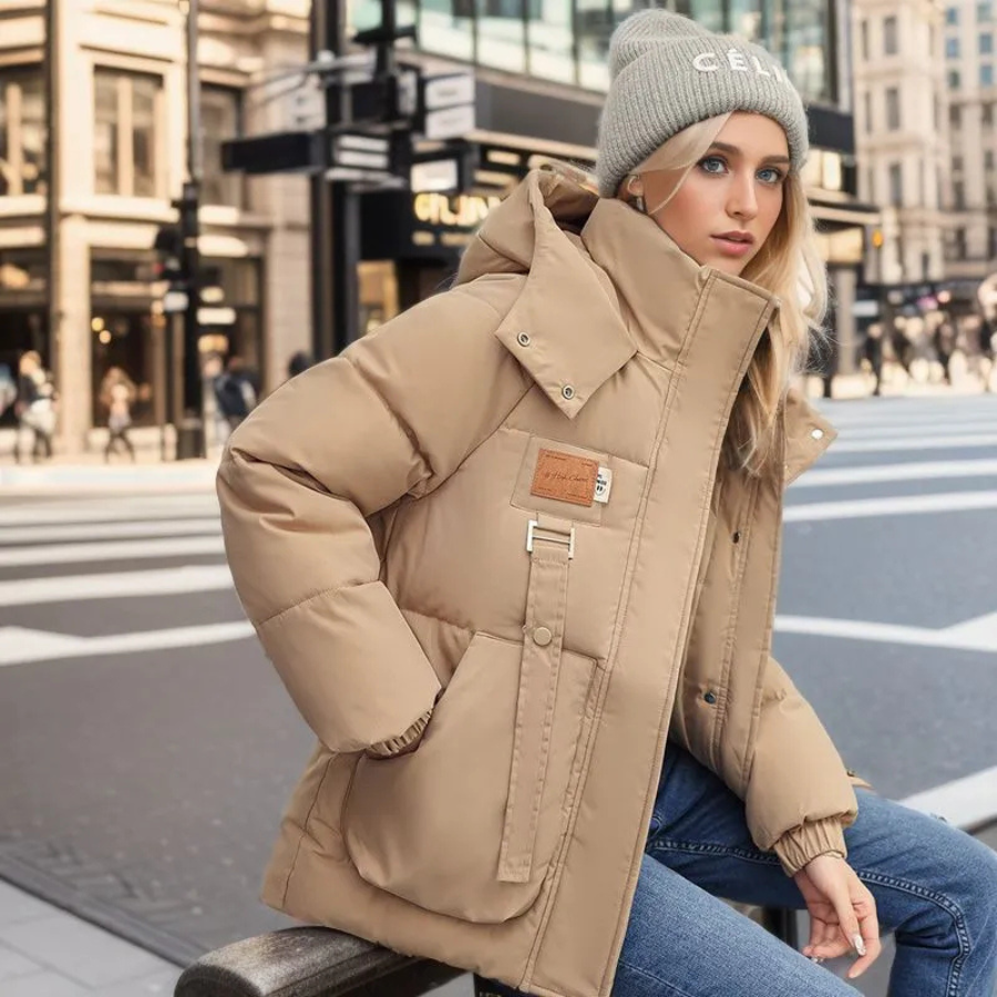 Veste d'hiver confortable pour femme au design moderne