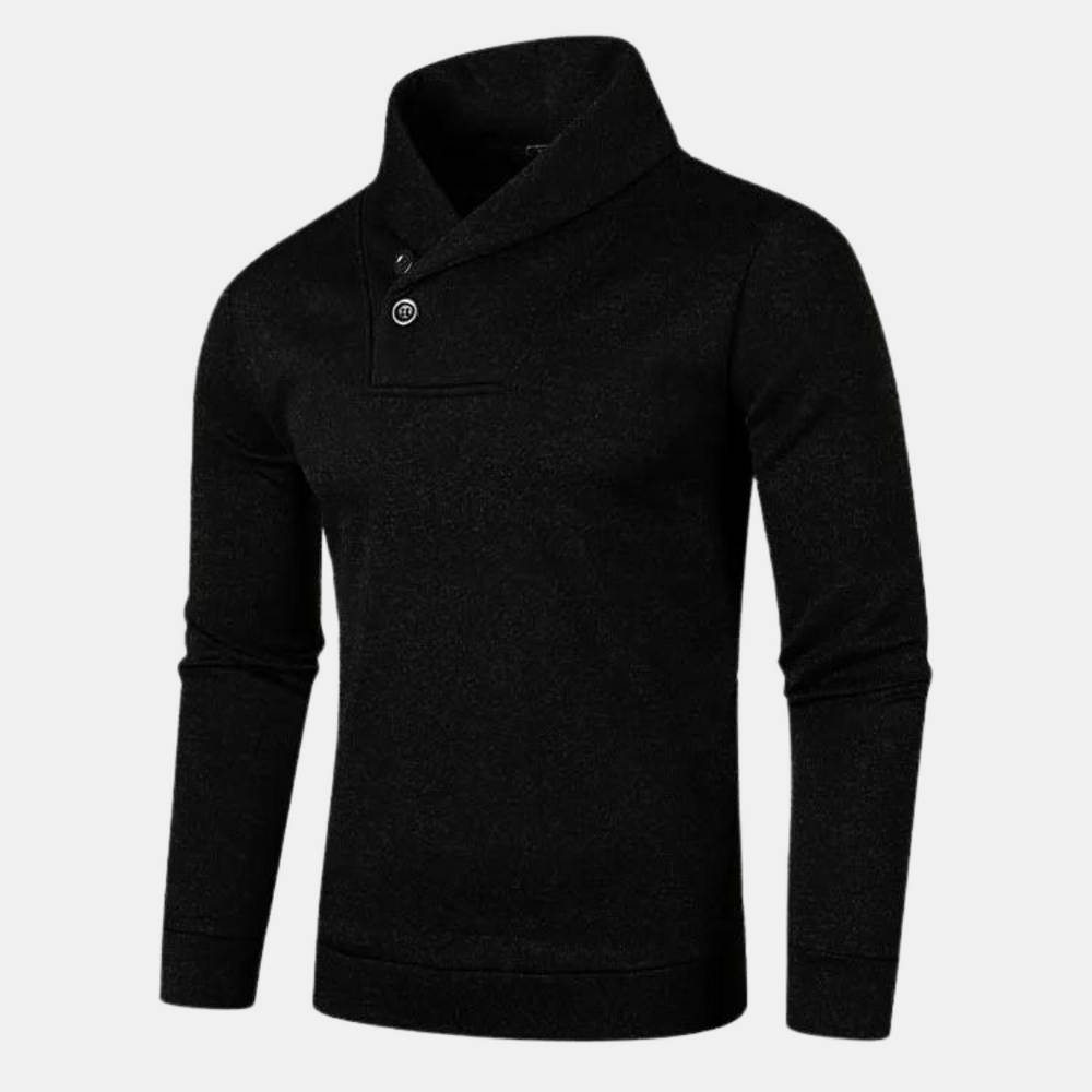 Pull décontracté pour homme avec col tendance et style raffiné