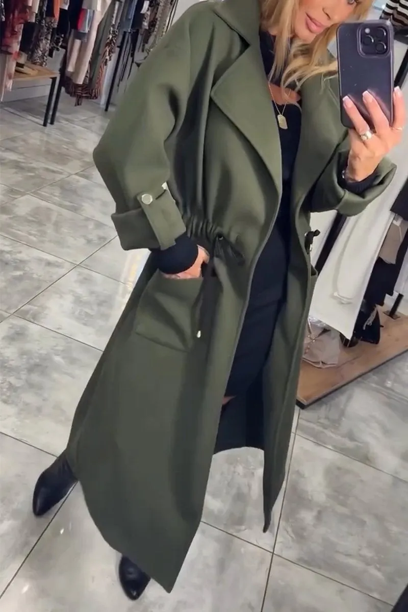 Manteau Trench Long Informel pour Femme - Élégance et Confort pour Toutes les Saisons