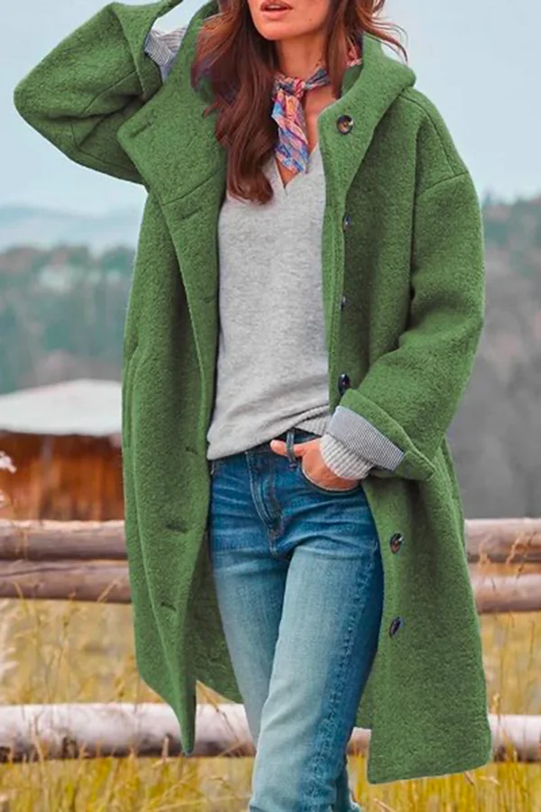 Manteau confortable avec capuche pour les journées fraîches