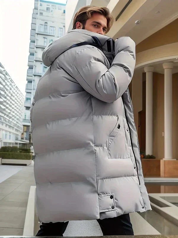 Veste Élégante pour Hommes avec Grande Capuche Confortable