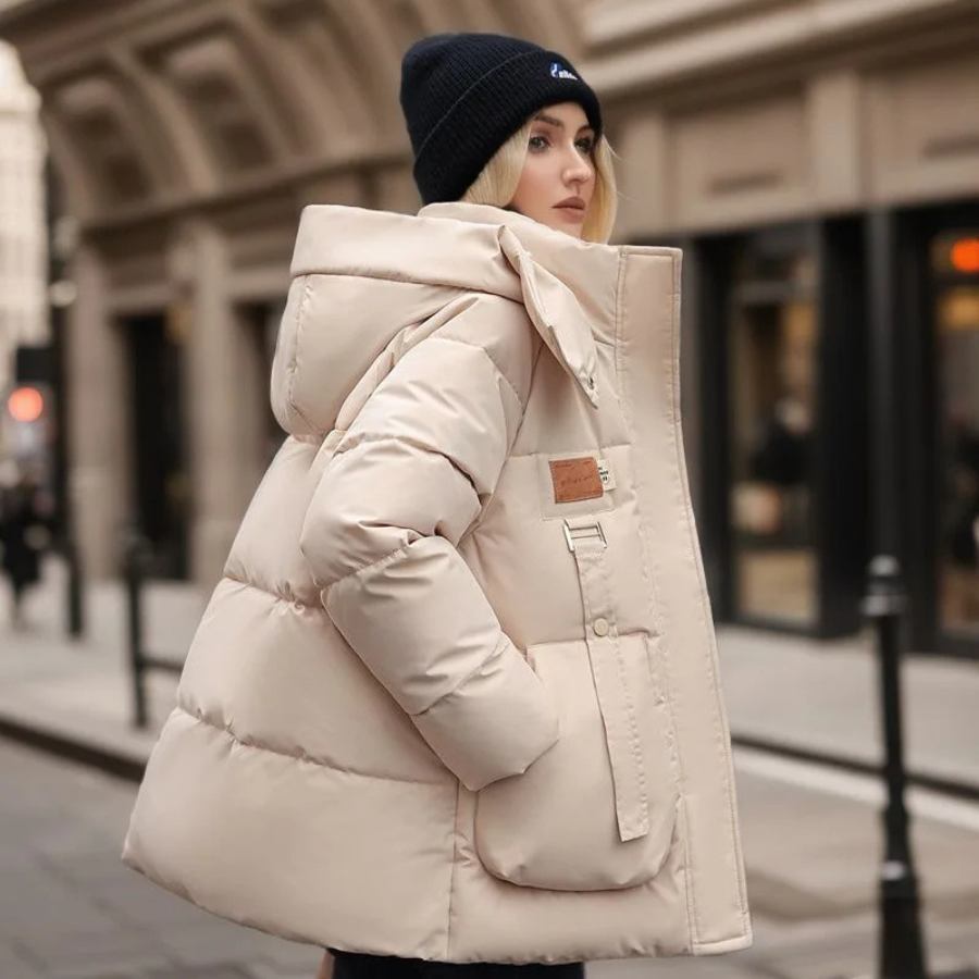 Veste d'hiver confortable pour femme au design moderne