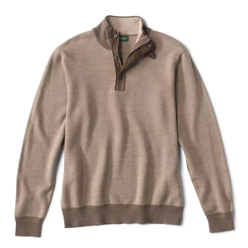 Pull à Col Montant avec Fermeture Éclair et Boutons en Maille pour Homme - Chic et Confortable