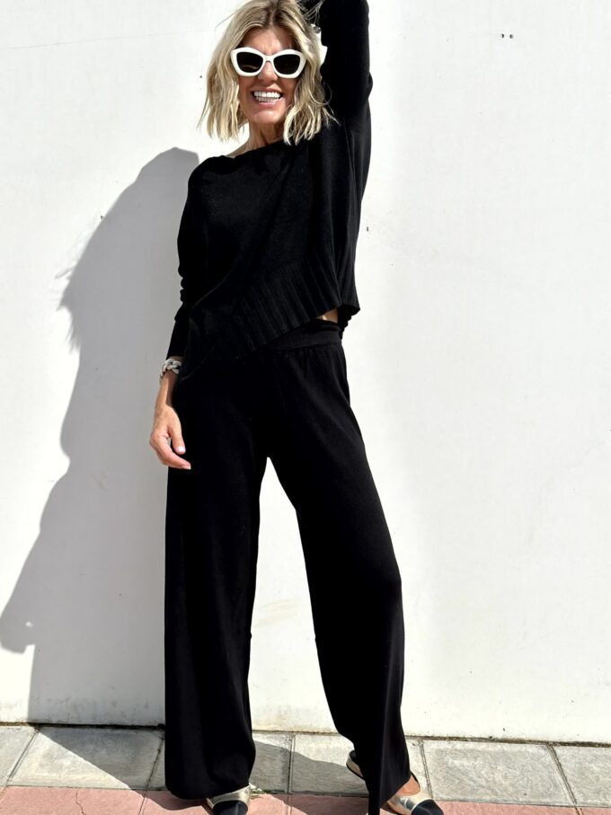 Ensemble Confortable pour Femme : Pull Décontracté et Pantalons Larges