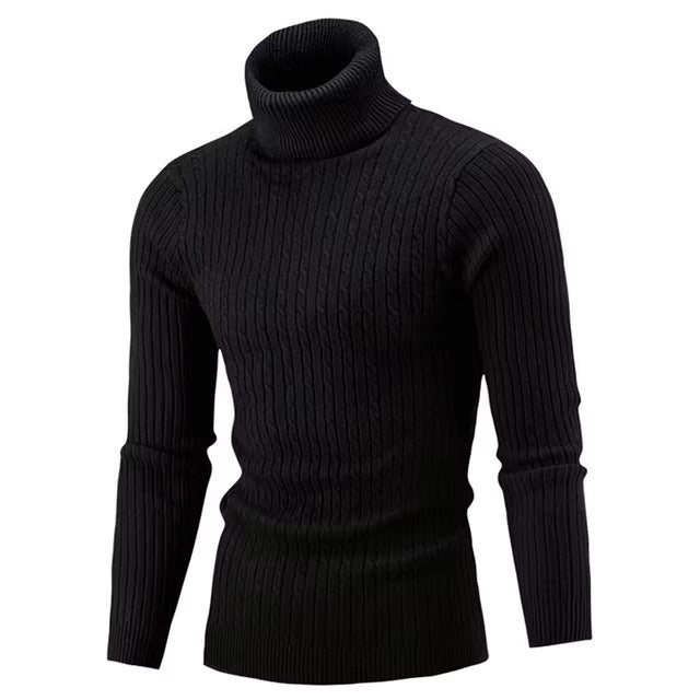 Pull à Col Roulé pour Homme - Style Classique et Élégant